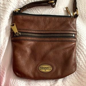 Brown Fossil crossbody bag